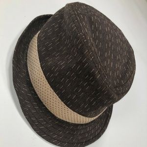 Goorin Bros Mens Fedora Brown & Black Hat Size Med